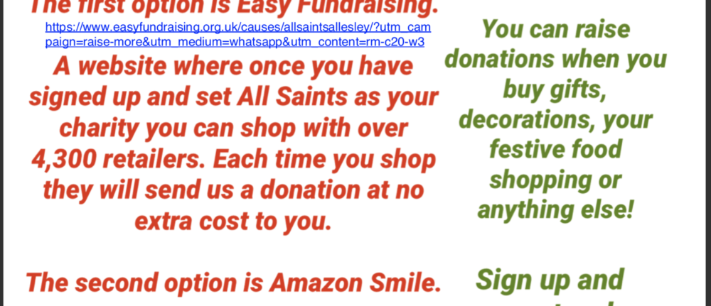 Shop & Support All Saints Church